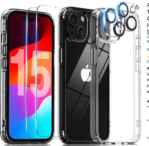 For iphone 15 case - in, 1